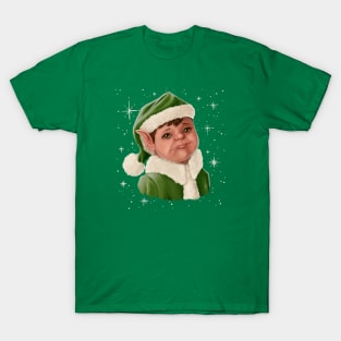 Sad Elf Blue Christmas T-Shirt